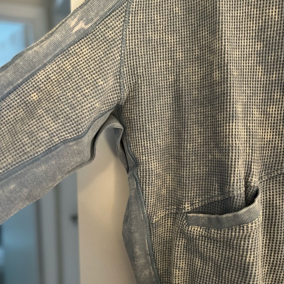 Blue Distressed Hoodie - Picture 2 of 4